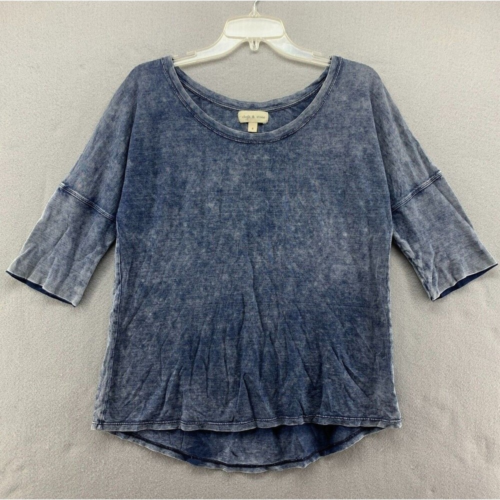 Cloth & Stone Burnout Grungy T-Shirt Womens Small 100% Cotton Lightweight Boho